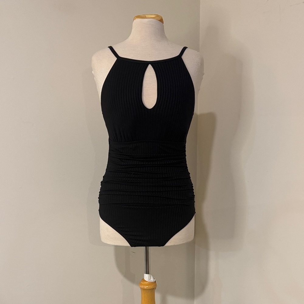 Ellen Tracy Black One Piece Swimsuit